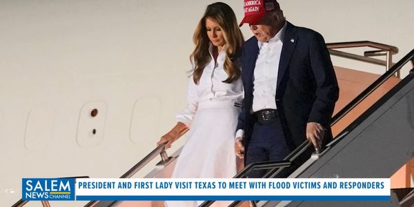 Trump Visits Texas Look At Devastation Caused By Catastrophic Flooding