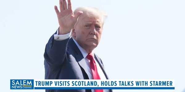 Trump Arrives In Scotland For Golf And Trade Talks