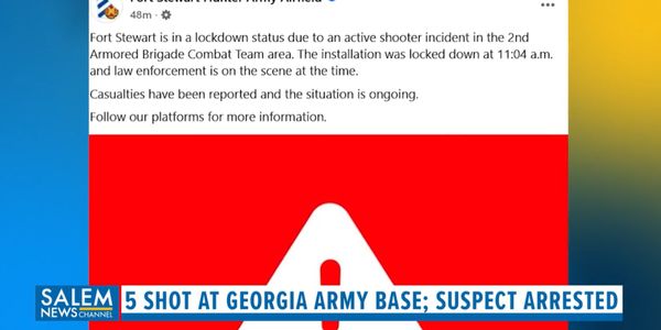 5 shot at Georgia Army base; suspect in custody
