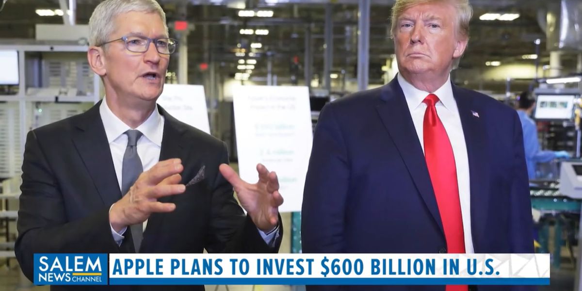 Trump, Cook announce $100 billion Apple investment