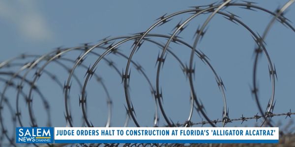 Judge Halts Construction At Florida's 'Alligator Alcatraz'