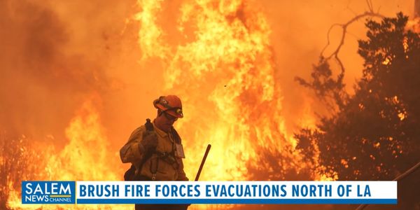Blaze Forces Thousands To Flee North Of Los Angeles