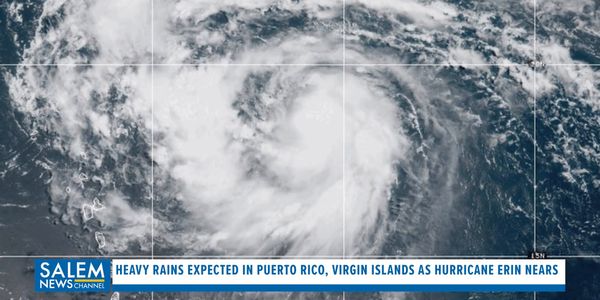 Heavy rains expected in Puerto Rico and Virgin Islands as Hurricane Erin nears