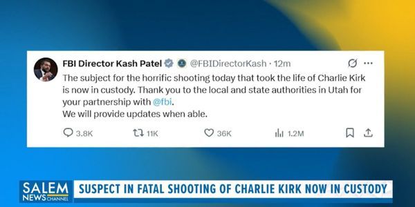 Person Of Interest In Custody In Charlie Kirk's Shooting Death
