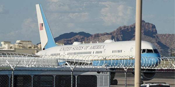 Charlie Kirk's casket being flown from Utah to Arizona aboard Air Force Two