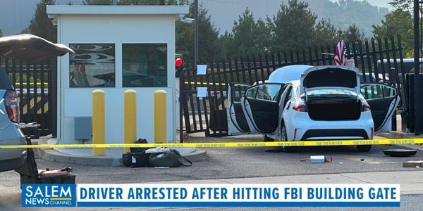 Suspect In Custody After Driver Rams Car Into FBI Building Gate In Pittsburgh