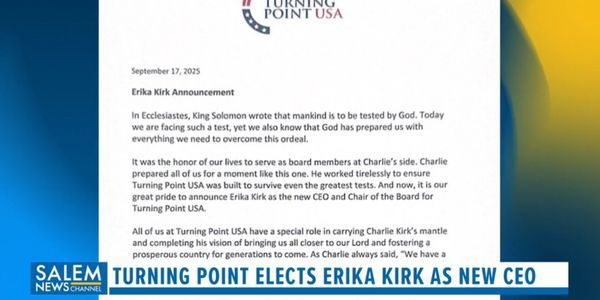 Turning Point USA Names Erika Kirk New CEO & Chair Of The Board