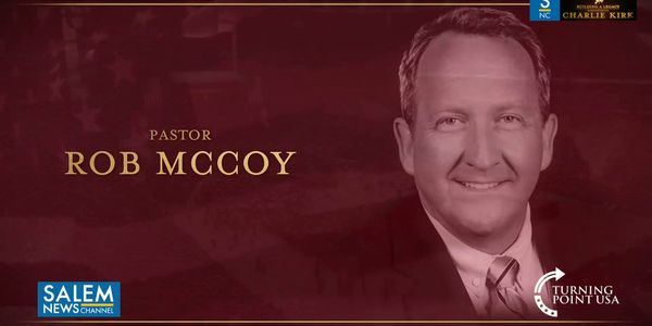 Pastor Rob McCoy of Turning Point Faith Speaks At Charlie Kirk's Memorial Service