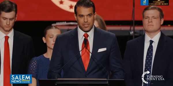 Spokesman for Turning Point USA Andrew Kolvert Speaks at Charlie Kirk's Memorial Service