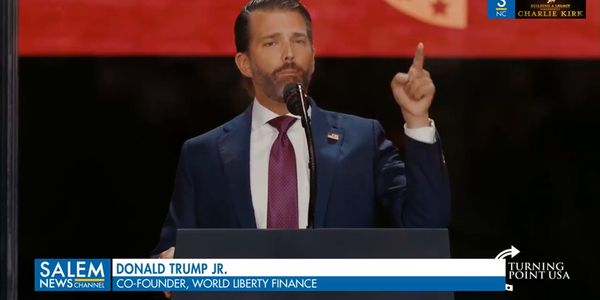 Donald Trump Jr.  Speaks at Charlie Kirk's Memorial Service