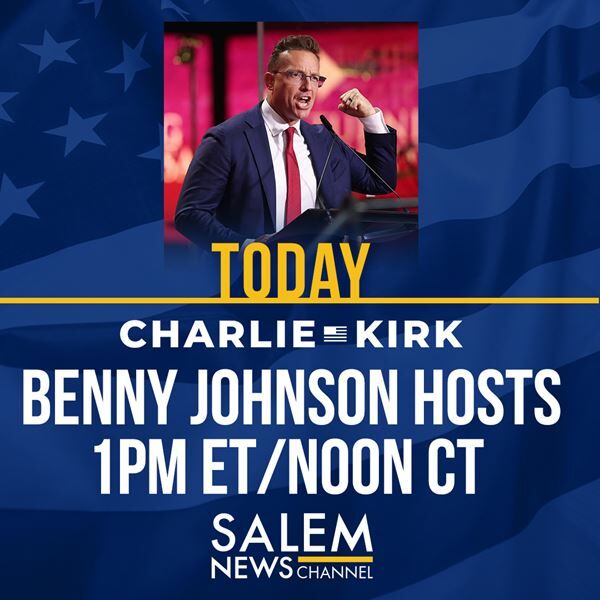 Benny Johnson hosts the Charlie Kirk Show