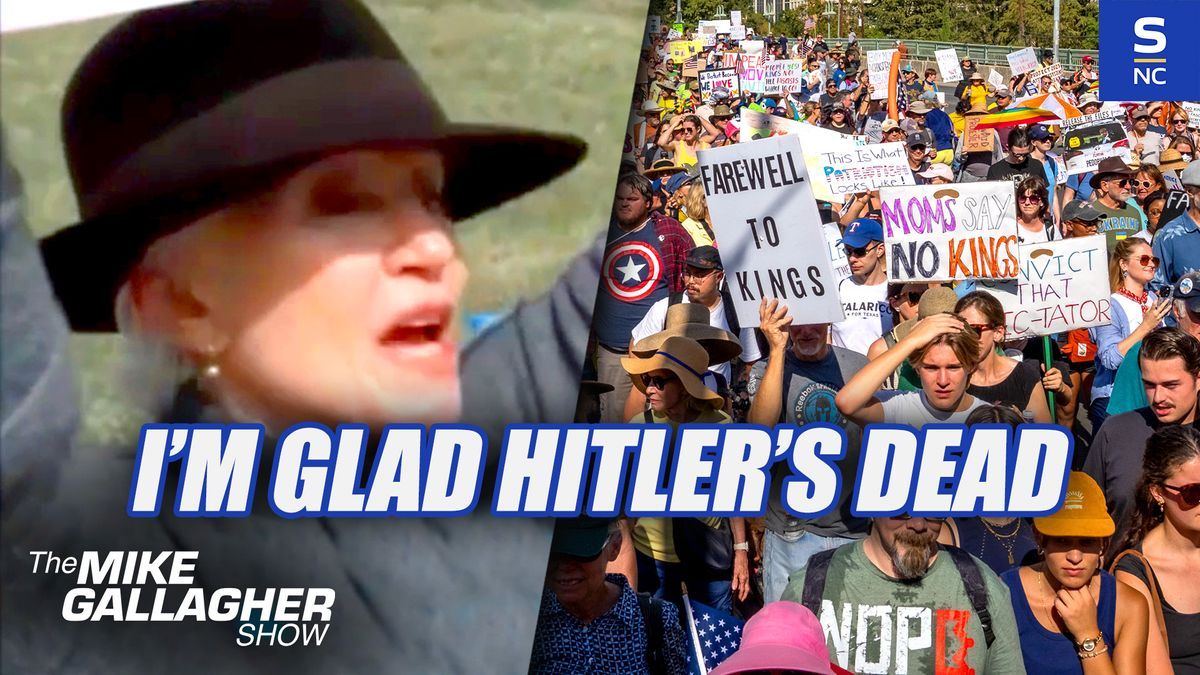 'No Kings' protestor about Charlie Kirk: 'I'm glad Hitler's dead!'