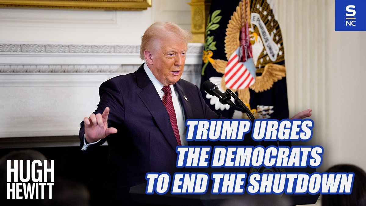Trump urges the Democrats to end the shutdown