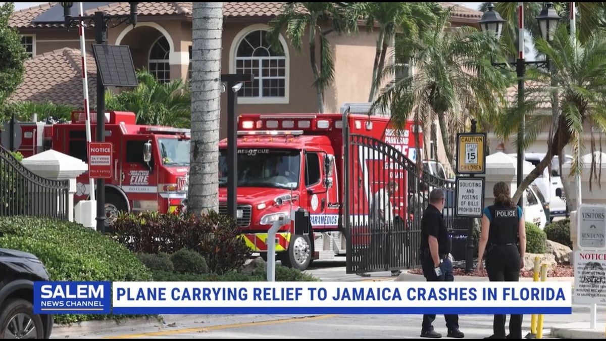 Plane carrying hurricane relief supplies to Jamaica crashes in Florida