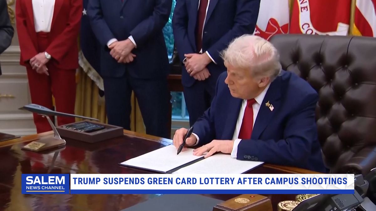 Trump suspends green card lottery after Brown University shootings