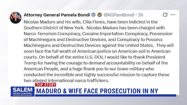 Venezuela's Maduro & Wife Face Criminal Charges In U.S.