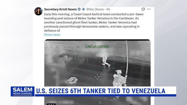 U.S. Seizes Venezuela-Linked Tanker Ahead Of Trump-Machado Meeting