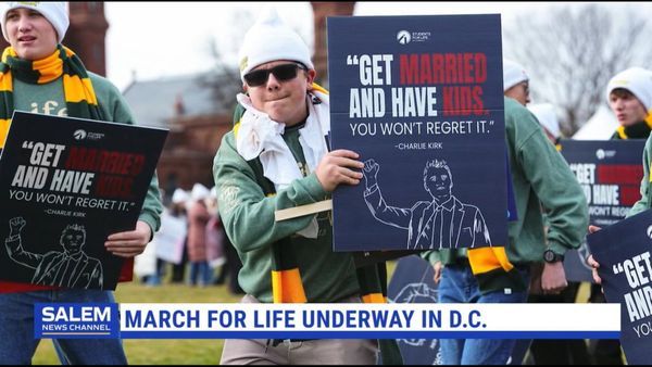 Pro-life advocates March For Life in DC