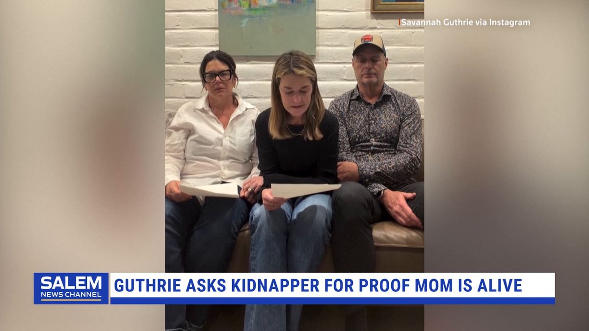 Guthrie asks kidnapper for proof mom is alive