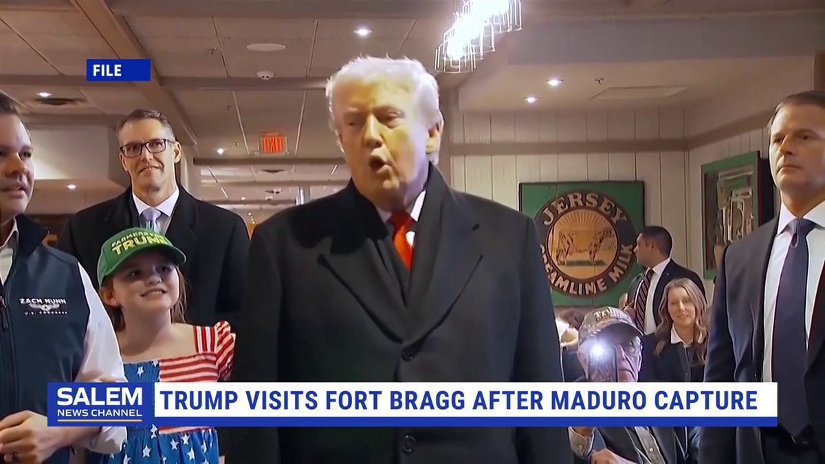 Trump visits Fort Bragg to honor Special Forces after Maduro capture
