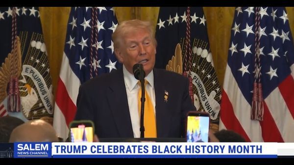 Trump speaks at Black History Month reception
