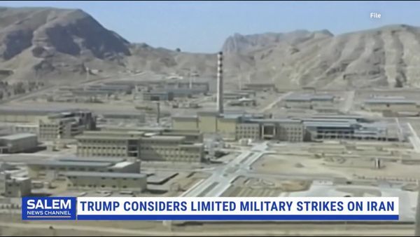 Trump says he's considering striking Iran over nuclear program