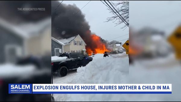 Explosion Engulfs House In Flames, Injures Mother And Child In Massachusetts