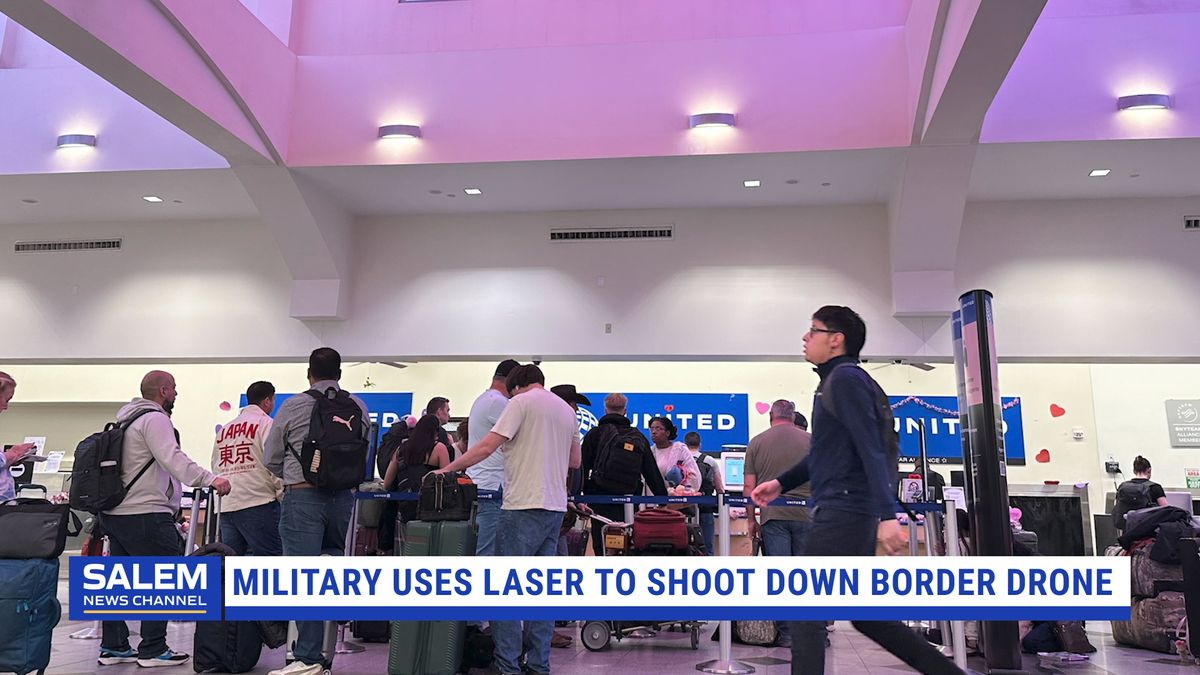 Military uses laser to shoot down border drone
