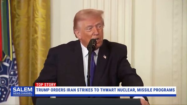 Trump Says He Ordered U.S. Strikes On Iran To Thwart Tehran's Nuclear, Missile Programs