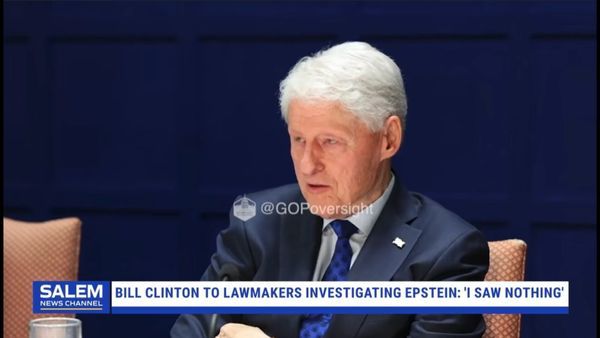 House Panel Releases Videos Of Bill & Hillary Clinton Answering Questions About Epstein
