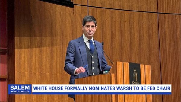 White House Formally Nominates Warsh To Be Federal Reserve Chair