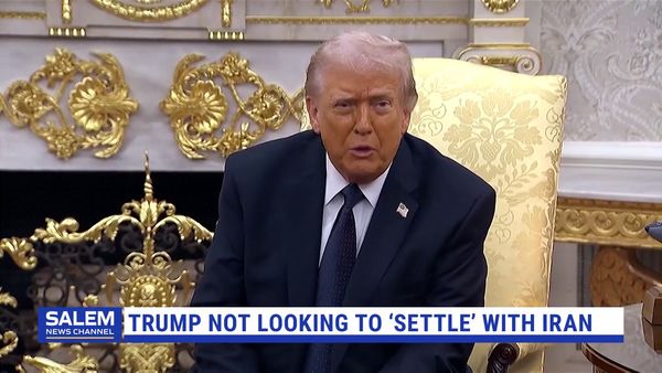 Trump says US not looking to 'settle' with Iran