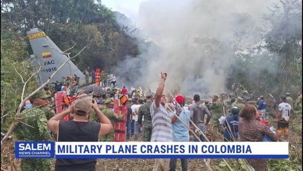 Military Plane Crashes In Colombia, Killing At Least 1 And Injuring 77