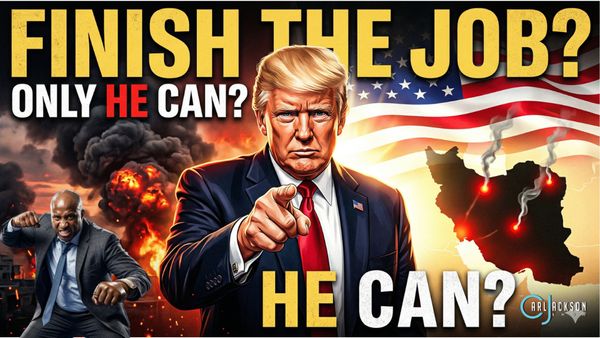 Trump Must Finish The Job In Iran Because He’s The Only President That Can