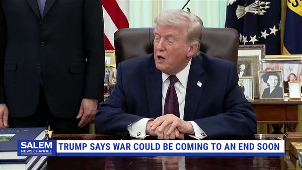 Trump says war could be coming to an end soon