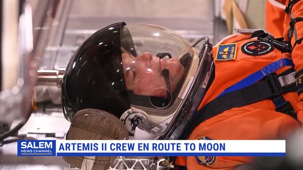 Artemis II crew en route to moon