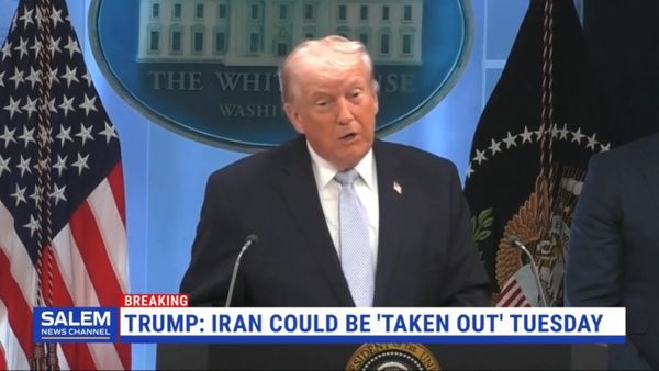 Trump: Iran Could Be 'Taken Out' Tuesday