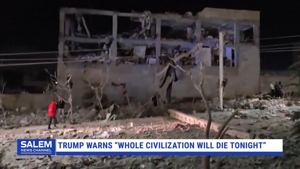 Trump warns a 'whole civilization will die tonight'