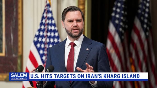 U.S. Hits Military Targets On Iran's Kharg Island, Vance Says No Change To Strategy