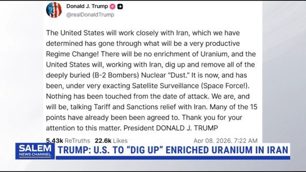 Trump Says U.S. Will “Dig Up” Enriched Uranium Buried In Iran