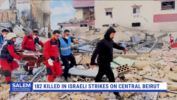 182 killed in Israeli strikes on central Beirut