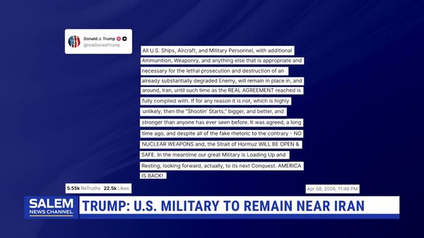 Trump: US military to remain near Iran until 'real agreement' is met