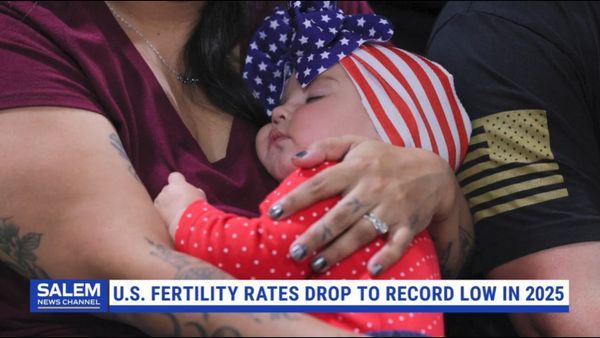 US fertility rates drop to record low in 2025 as births fall