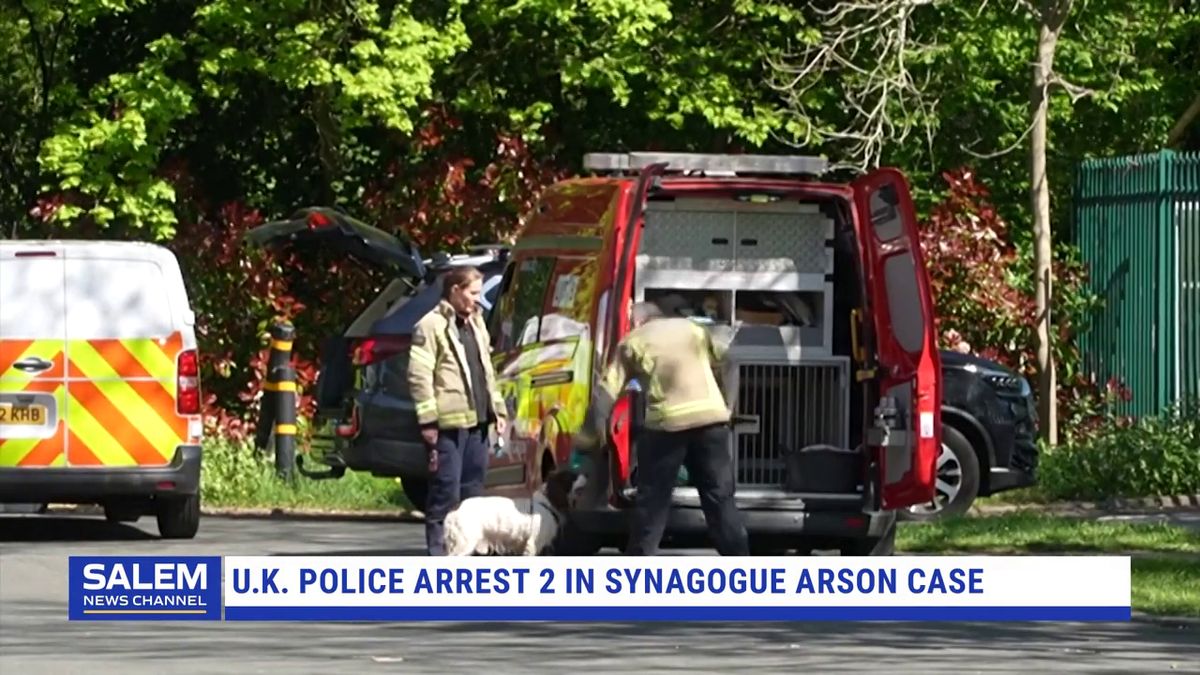 UK police arrest 2 in synagogue arson case