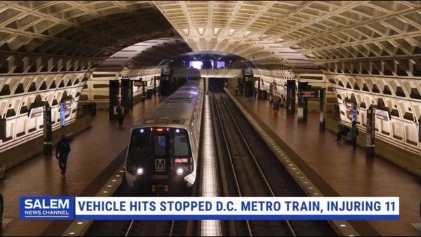 Work Vehicle Hits Stopped Washington Metro Train, Injuring 11