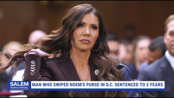 Man Who Swiped Noem's Purse Sentenced To 3 Years In Prison