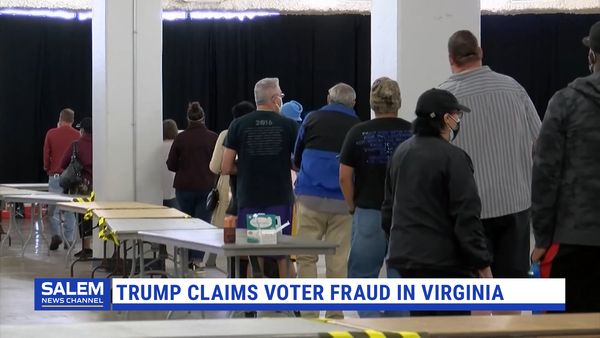 Trump claims voter fraud in Virginia election