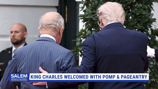 Trump Warmly Welcomes King Charles In White House Ceremony