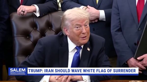 Trump: Iran "Should Wave The White Flag Of Surrender"