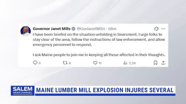Maine Lumber Mill Explosion Injures Several As Firefighters Respond To Roaring Blaze